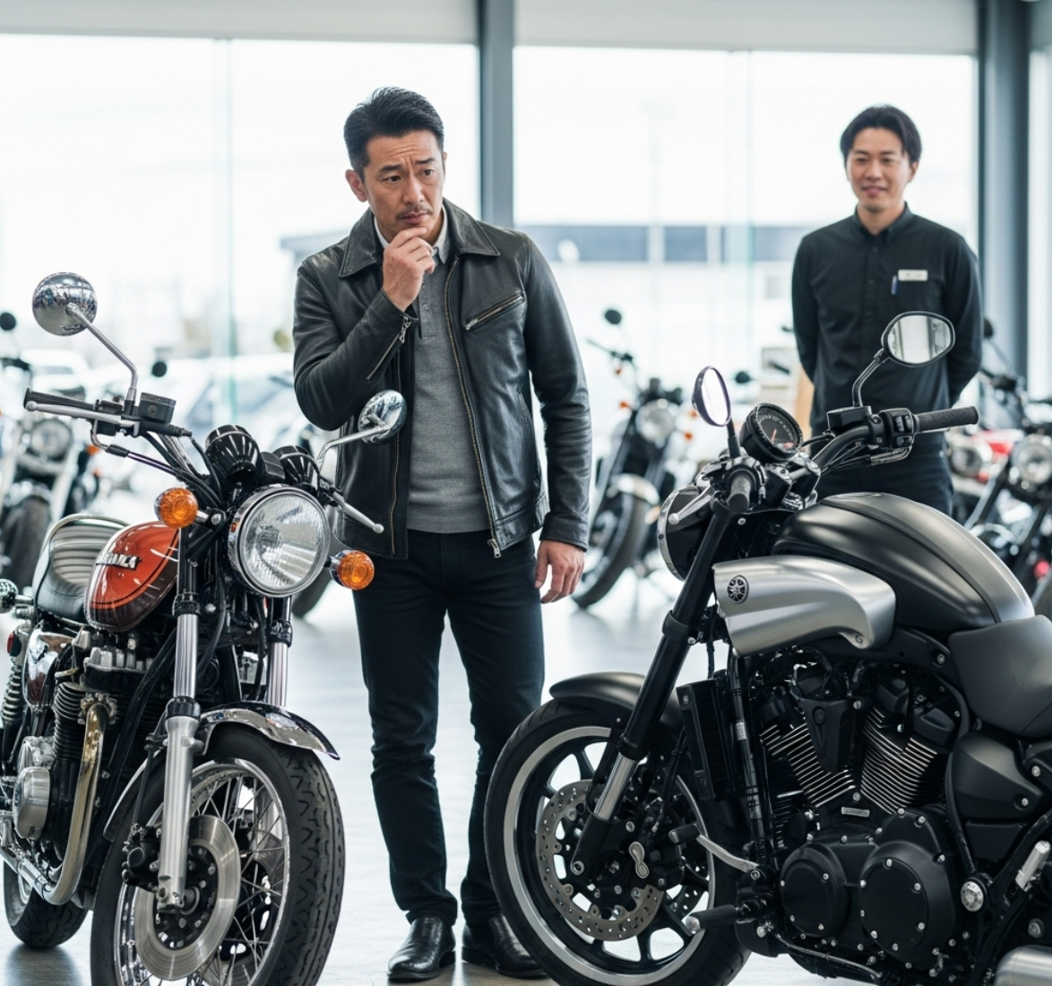 バイクの買い方に悩むリターンライダー