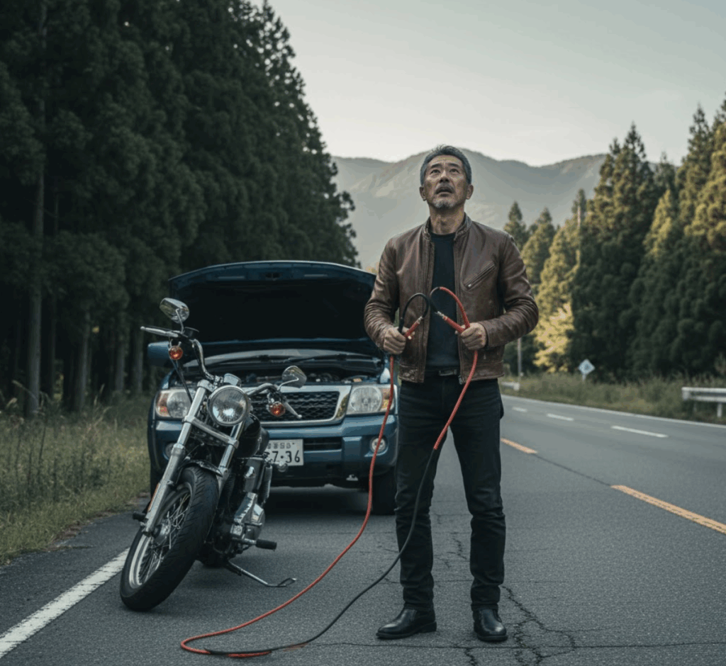 ツーリング中に上がった!外出先での最終手段とロードサービスの賢い使い方