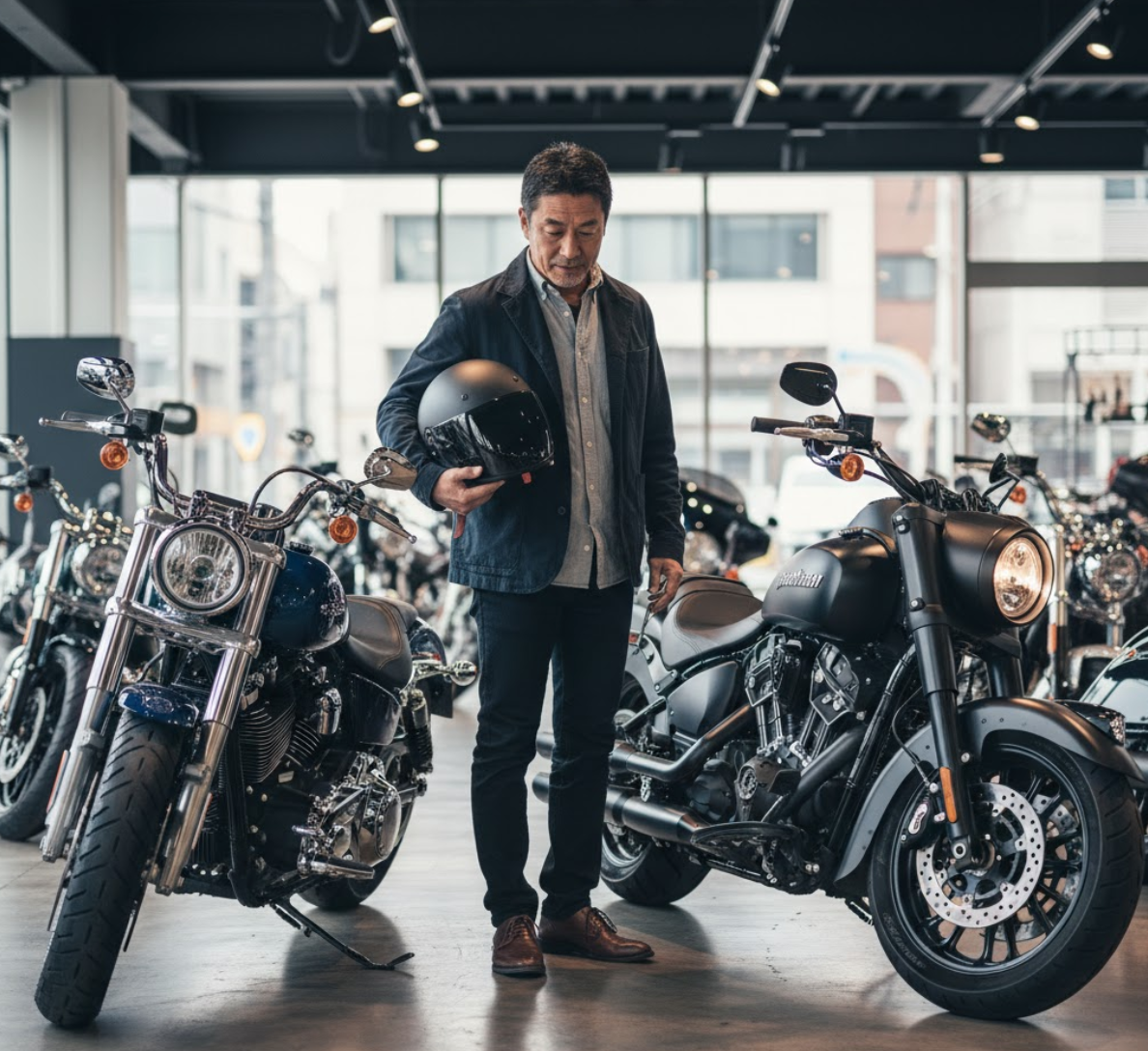 ハーレー　インディアンどっち？ リターンライダーが失敗しない選び方