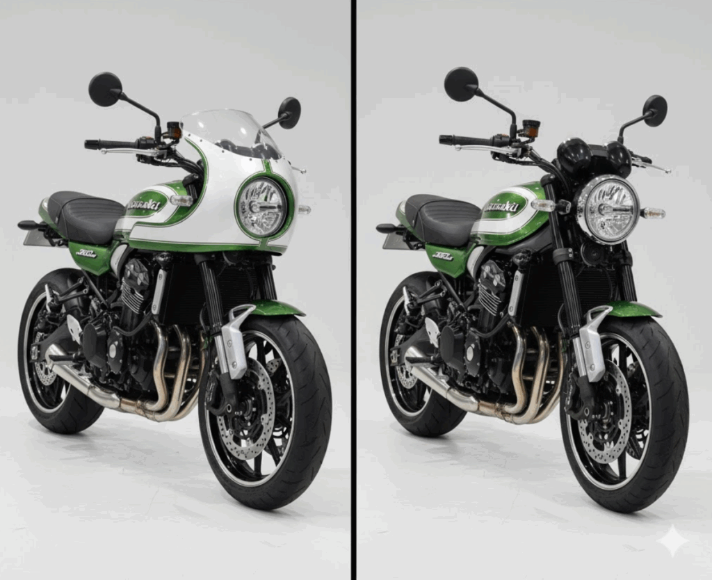 900RS カフェのカウル外す フル カスタムの魅力