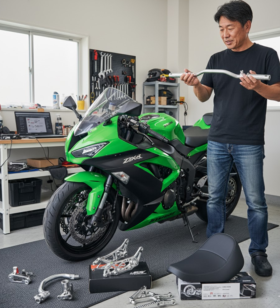 【ZX-6R 後悔】をゼロにする！ポジション改善と実用性アップの具体的な方法