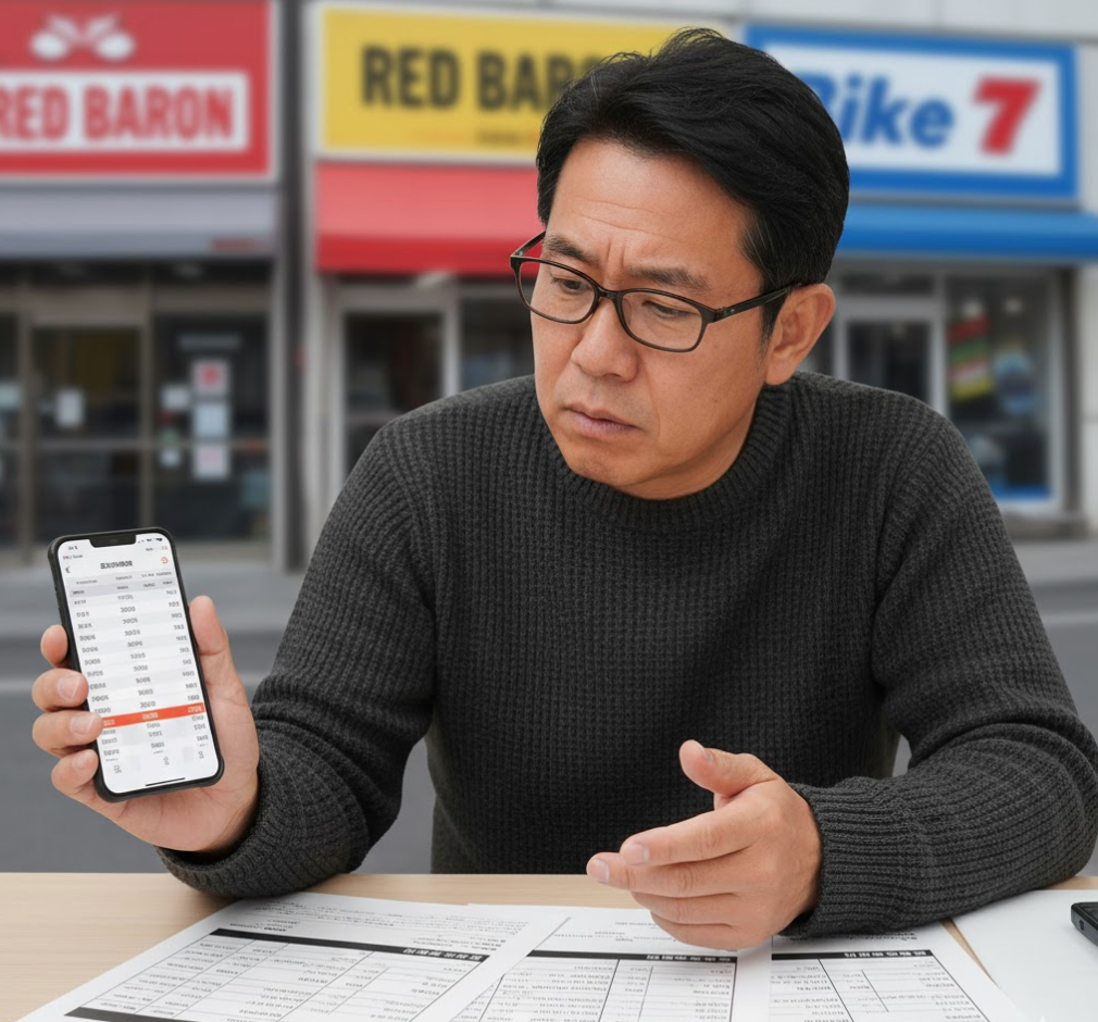 レッドバロン・用品店・整備工場:持ち込み工賃