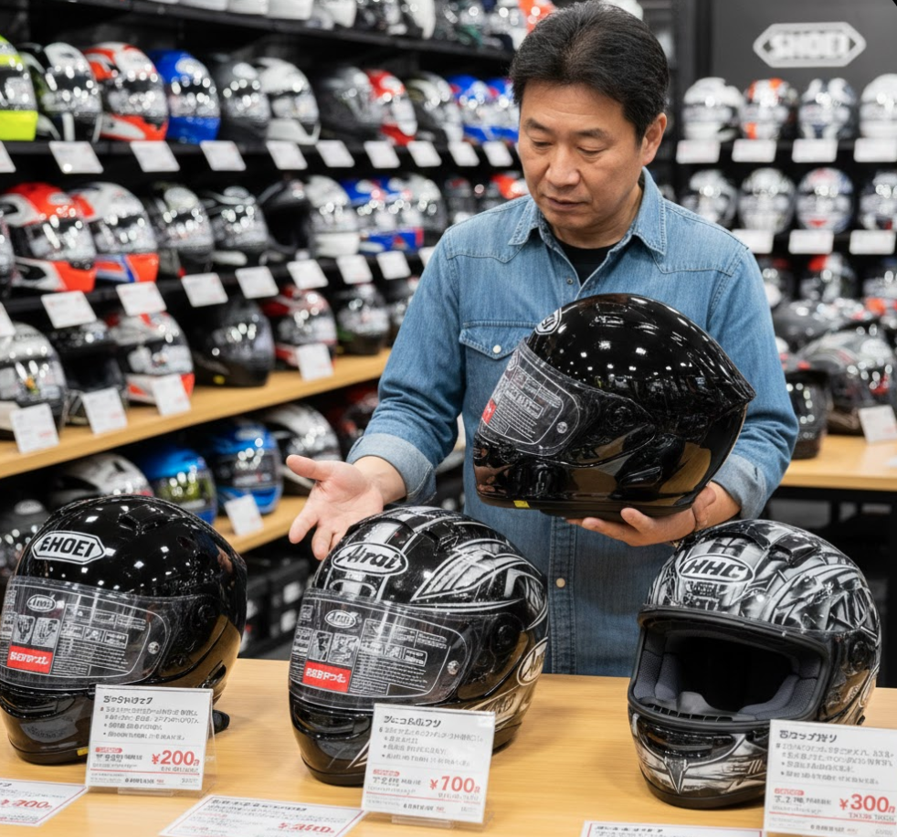 失敗しないバイクヘルメットはどこで買う？