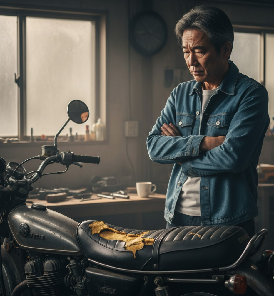 バイクシート張り替え料金はいくら？費用を抑える選択肢と総額比較