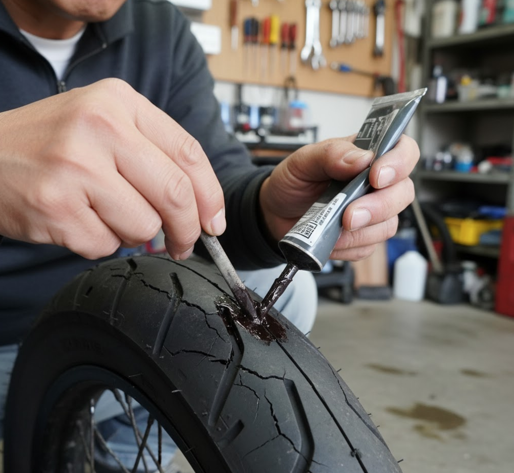 バイクタイヤのひび割れは補修できないって本当?