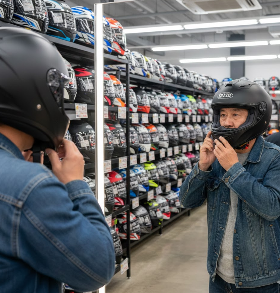 バイクヘルメットどこで買う？大人のリターンライダー失敗しない選び方