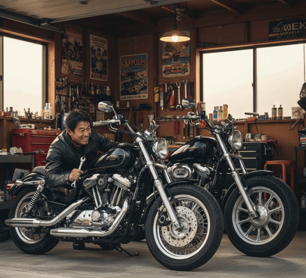 ハーレーとドラッグスターの現実